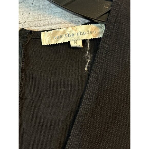 See The Shades Puff Sleeve Wrap Jumper/Pantsuit Size M - Picture 2 of 4